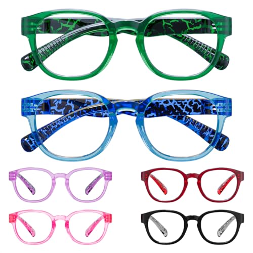 Image of Eyekepper Reading Glasses 0.75, Readers for Women, 6 Pack Patterned Temple