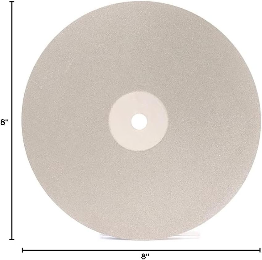 1Pcs 8-inch 46 Grit Diamond Coated Flat Lap Wheel Grinding Sanding Polishing Disc