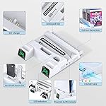 OIVO-Soporte-PS5-con-Ventilador-y-Estacin-Carga-Mando-PS5-Soporte-Refrigeracin-PS5-con-Ranuras-para-Disco-Duro-y-Control-Remoto-para-Accesorios-Playstation-5-con-14-Ranuras-para-Juegos-retrctiles