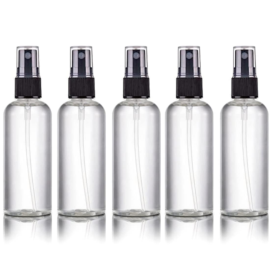 Multipurpose Refillable Fine Black Mist Empty Spray Transparent Bottles 100ml for Face Moisturizing, Hair Moisturizing, Plans, Electronic Gadgets, Travel, Cleaning etc 3 pcs-image-36