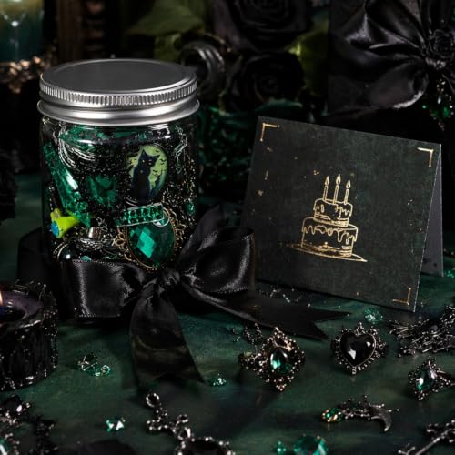 Image of SMUOBT Mystery Jewelry Jar Bundle - Surprise Vintage Jewelry Box for Women,Gift Jewelry Set (Necklace, Earrings, Rings,Kracelet,Keychain) - Unique Birthday Gift for Women