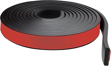 Adhesive Rubber Strip, Rubber Roll, 20mmx5mmx3m Solid Adhesive Sheet Roll Neoprene, DIY, Floor Covering, Anti-Vibration, Non-Slip