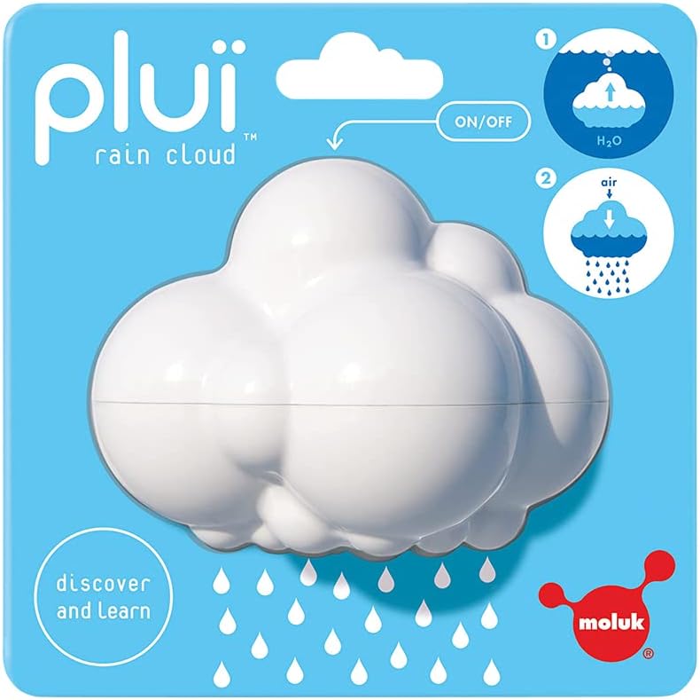 Moluk Pluï Rain Cloud Bath Toy for Toddlers Ages 1+ | Safe ABS Plastic | Idea...