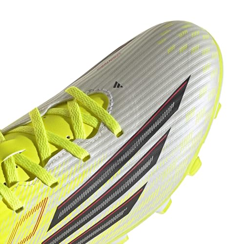 Image of adidas F50 Club FG /MG Football Cleats, Tesoye /Cblack /Lucred, Firm Ground /Multi-Ground Soccer Shoes