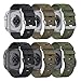 Nylon Watch Band for Apple Watch Ultra 3/2/1 Band 49mm 46mm 45mm 44mm 42mm(Series 1 2 3), Adjustable Breathable iWatch Straps for Apple Watch Ultra Bands for Men 11/10/9/8/7/6/SE/5/4/3/2/1
