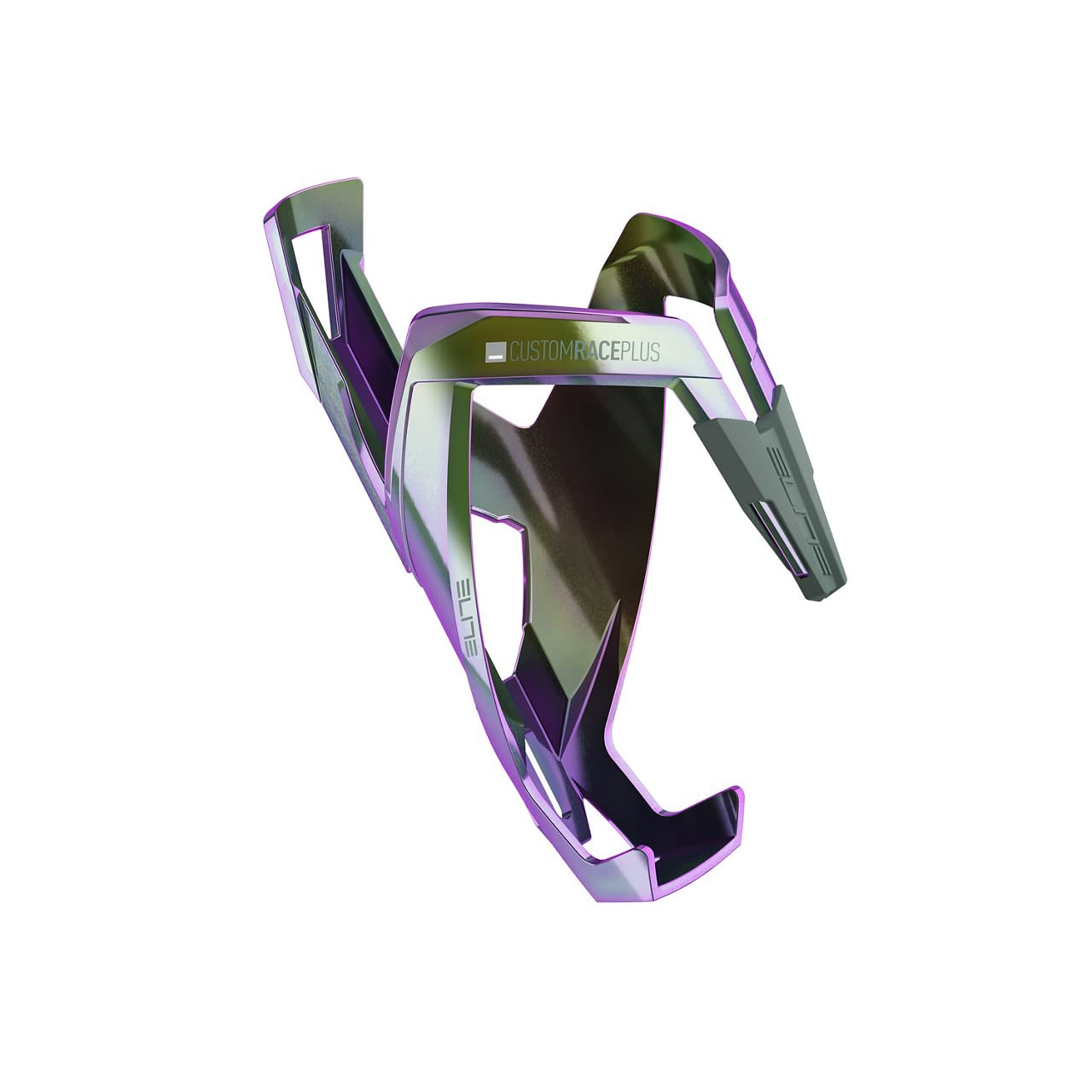 ELITER.L. Elite CustomRacePlus Bottle Cage Green/Purple Glossy One Size