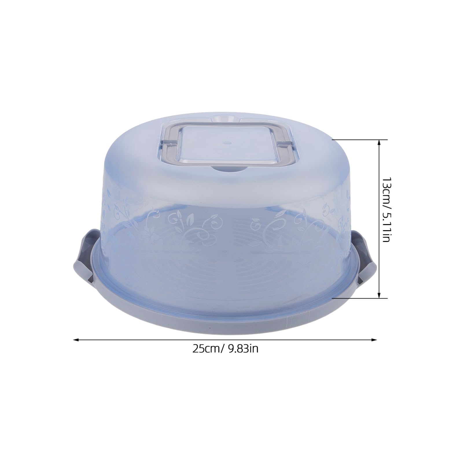 HAKIDZEL Portable Reusable Cake Carrier with Lid Hand Held Cake Box for Easy Transport Versatile Dessert Holder for Birthdays Picnics and Parties Vibrant Design