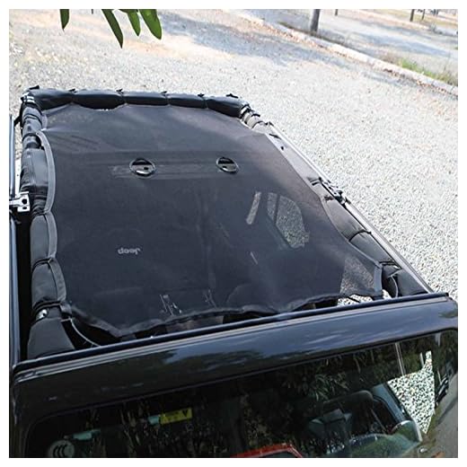 J-eep Wrangler Bikini, para J-eep JK YJ TJ JL1985-2018 (4 puertas), Sahara, Rubicon, Unlimited, Sport. Malla Bikini Sun Shade Cubierta Superior Completa Protección UV con Bolsillos de Almacenamiento