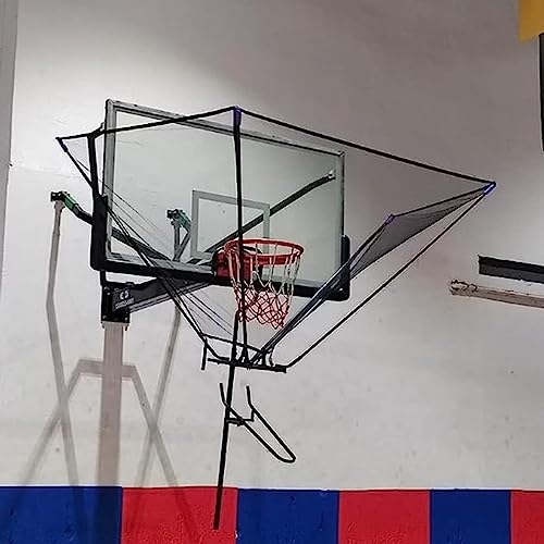 Ryanang Basketballtrainer Basketball Shot Returner Hanging Return Attachment for Hoop Large Rotatable Shooting Practice Net