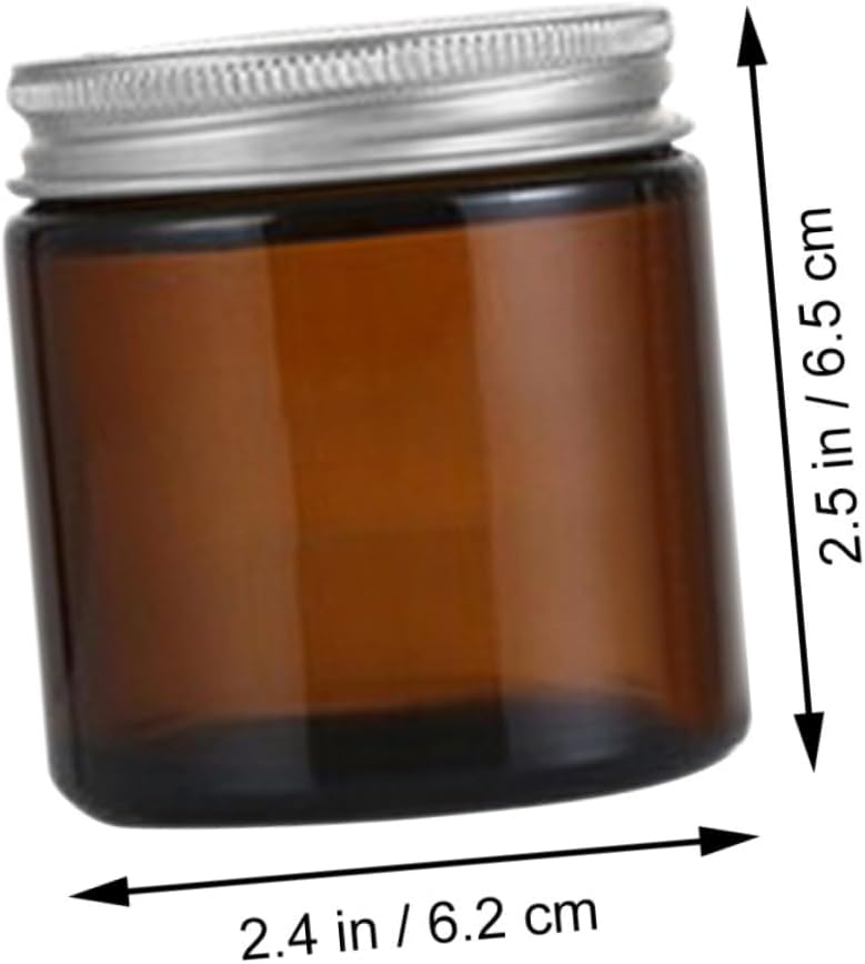 STOBOK 10pcs Candle Holder Lid Tins Lids Glass Empty Cups for Candle Making Aromatherapy