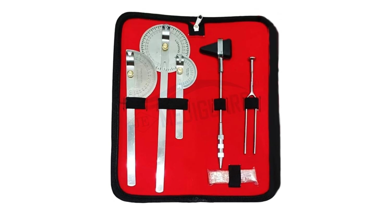 MEDIGUARD Goniometer Set of 3 With Percussion Knee Hammer, Tuning Fork 128 Hz And Measuring Tape, Goniometer Set (B0CWH6JFQQ) Amazon Price History, Amazon Price Tracker