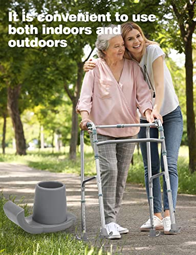 Walker Ski Glides, 2-Pack Universal Skis For Walkers For Seniors Replacement Glide Caps Heavy Duty Walker Assist Accessories #TOP3