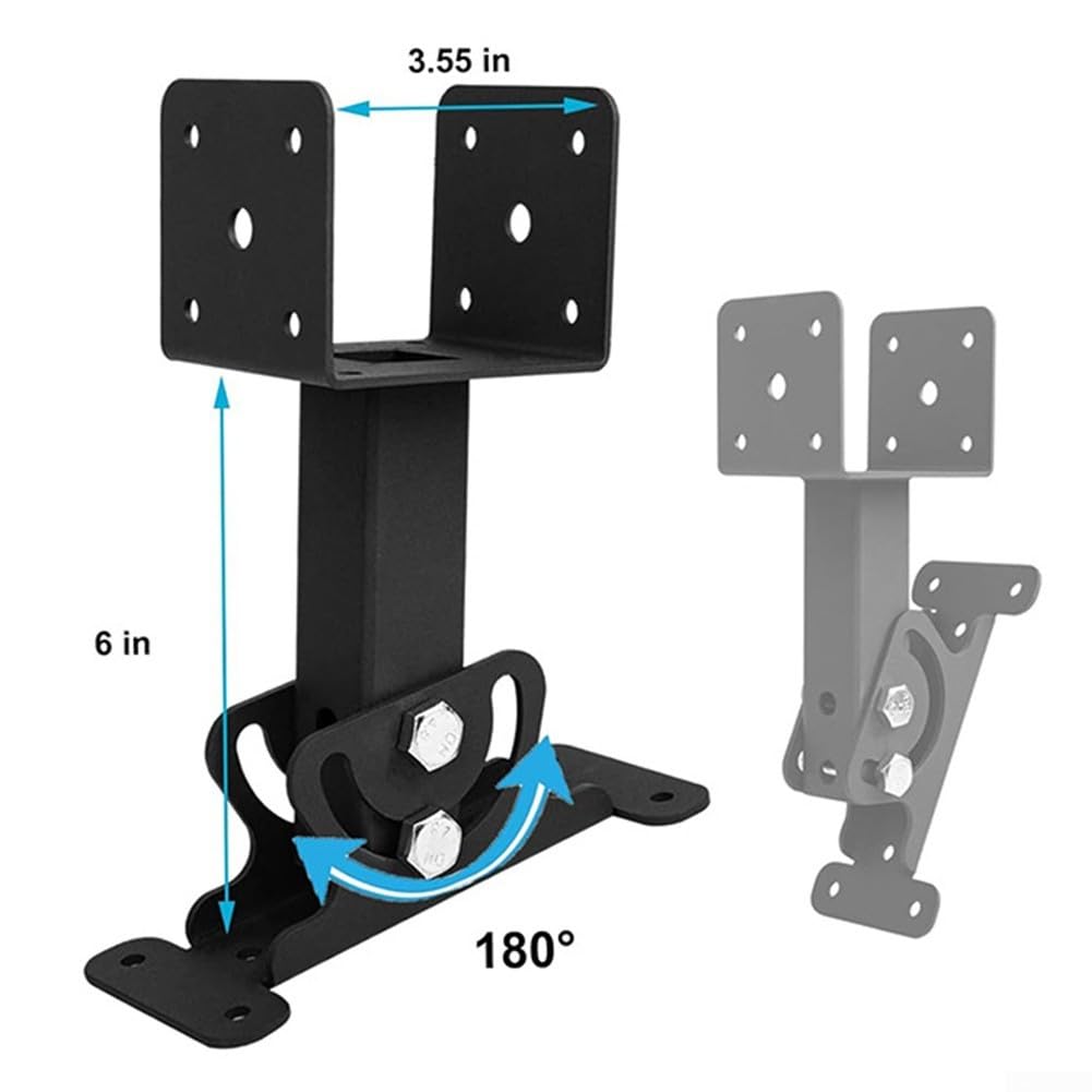 Kit de support de toit réglable pour pergola - Construction métallique avec réglage facile de l'angle