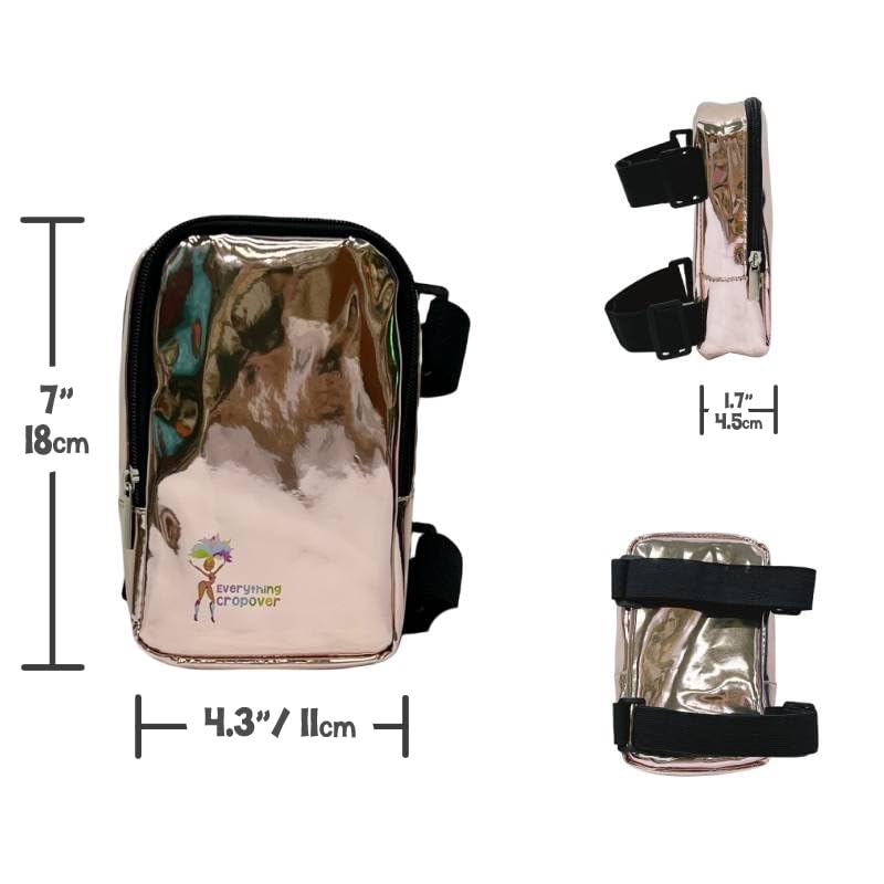 Holographic Thigh Bag, Rose Gold - Image 3