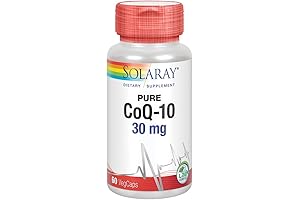 SOLARAY Pure CoQ-10 30mg: Powerhouse for Heart Health and Cellular Vitality