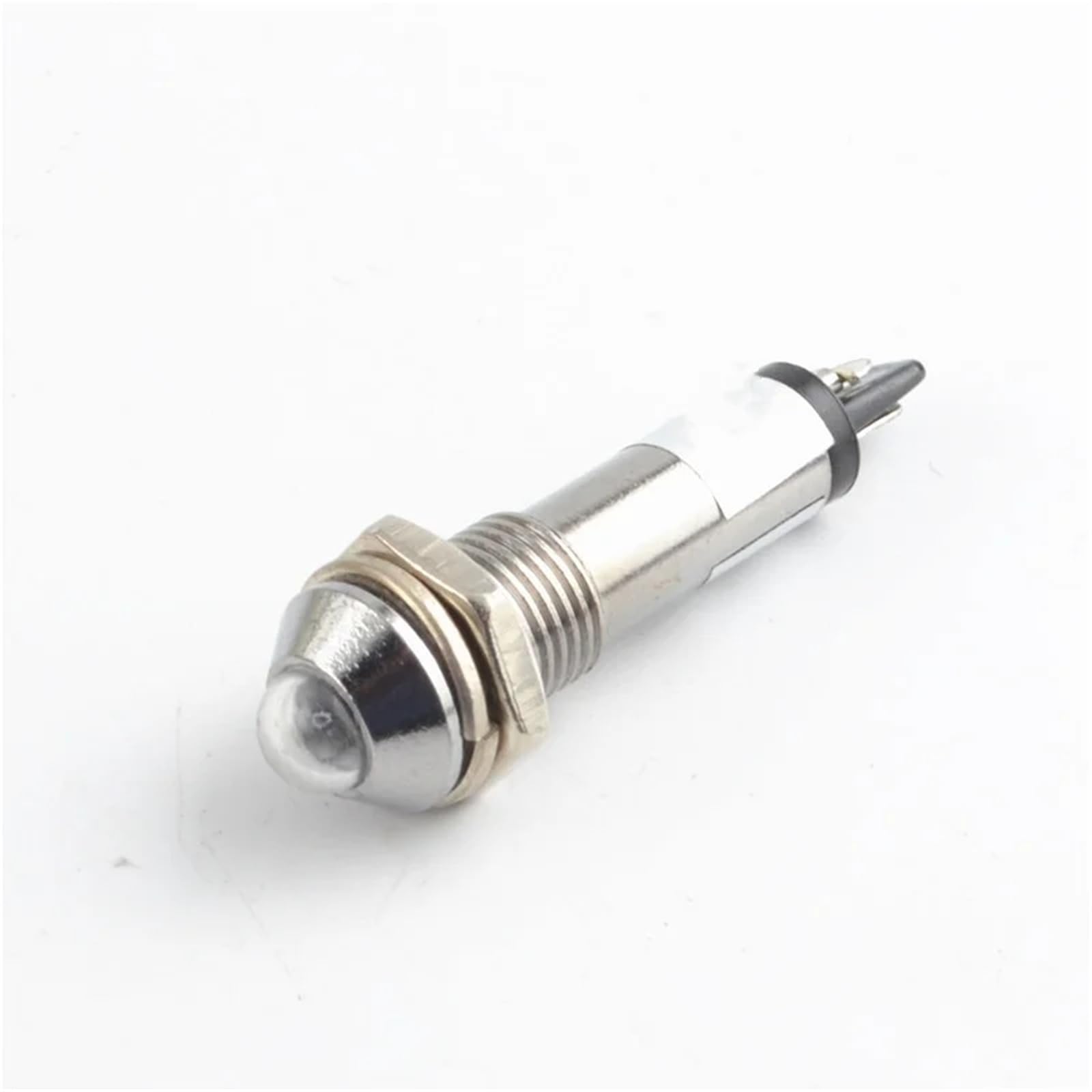 8 mm kleine LED-Arbeitsleuchte aus Metall XD8-2 Rund Kupfer Blau Weiß Rot Grün Gelb(A,5pcs,24 V)