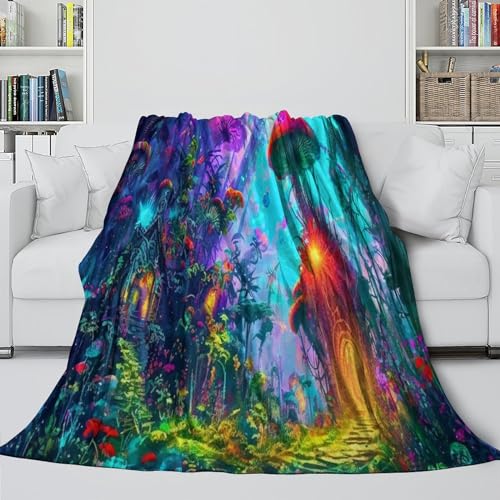 Couverture Microfibre Pays de Rêve Impression 3D 200x230cm Douce - 5