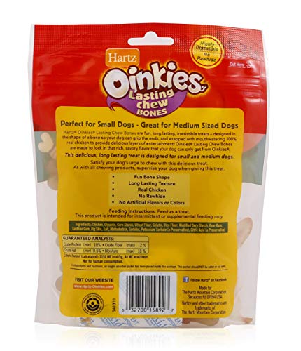 Hartz Oinkies Dog Treat Bundle With 18 Tender Treats Smoked Chicken Twist Dog Treats And 12 Chicken Wrapped Lasting Chews #TOP4
