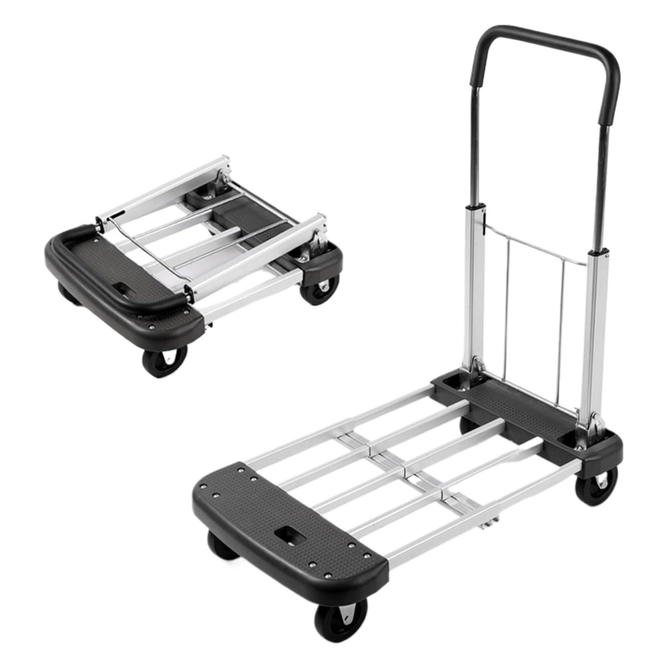 Garage Trolley Foldable Hand Truck Platform Dolly Cart For Moving Boxes Platform Hand Truck