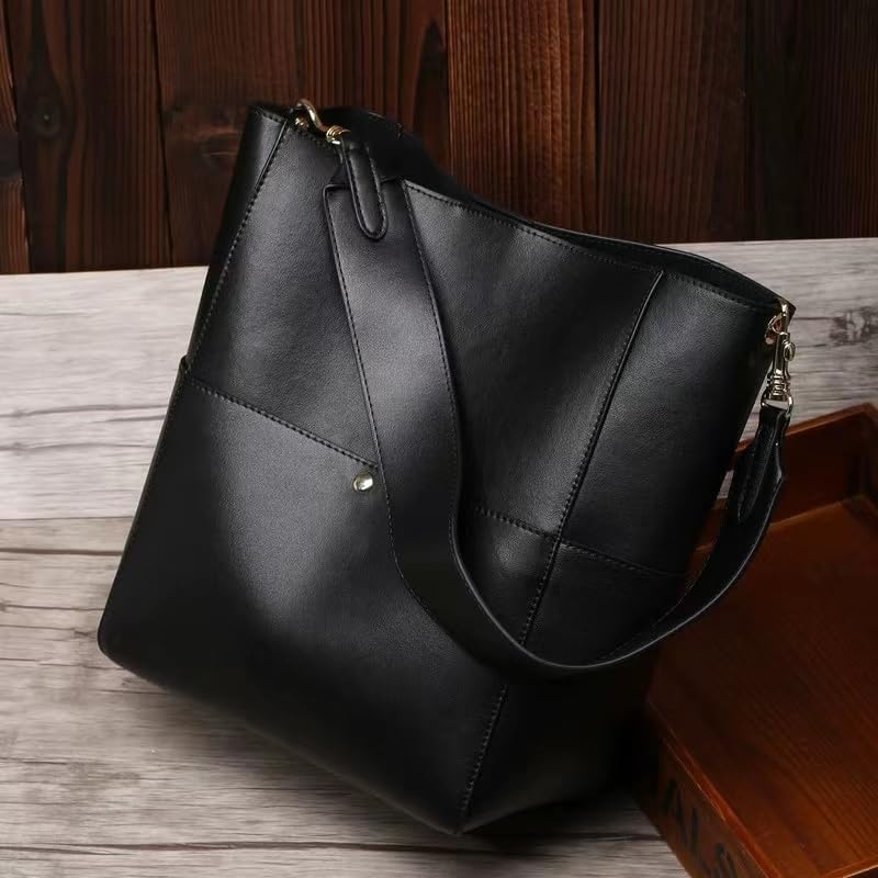 Miniatura 2 de Bolso de mano, bolsos Hobo para mujer, bolsos cruzados de cuero, bolso negro, bolsa de mensajero, bolsa de hombro para viajes