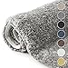 Produktbild etérea Badematte Badteppich 50x80cm Silber Badezimmerteppich - WC Teppich - Flauschig, rutschfest, Waschbar, Schnelltrocknend, OEKO-TEX-100, Hochwertig für Badezimmer, WC & Schlafzimmer Silber 50x80