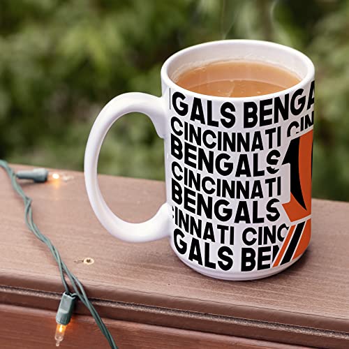 Image of Rico Industries NFL Football 15 oz White Ceramic Mug