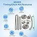 ECCPP Timing Chain Kit fits for 2005 2011 for ford Focus Transit Connect 2.0L 9-0727s 76144 9-0727s 76144 ETAUTO00009
