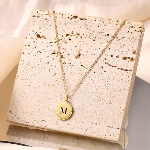 Image of SALTY Anti Tarnish Personalized Golden Grace Pendant Necklace for Women | Stylish Customized Locket Chain | Fashion Jewellery Accessories for Girls | Minimal Jewelry | Ideal for Gifting | Marriage, Birthday | Gift for Valentine Day