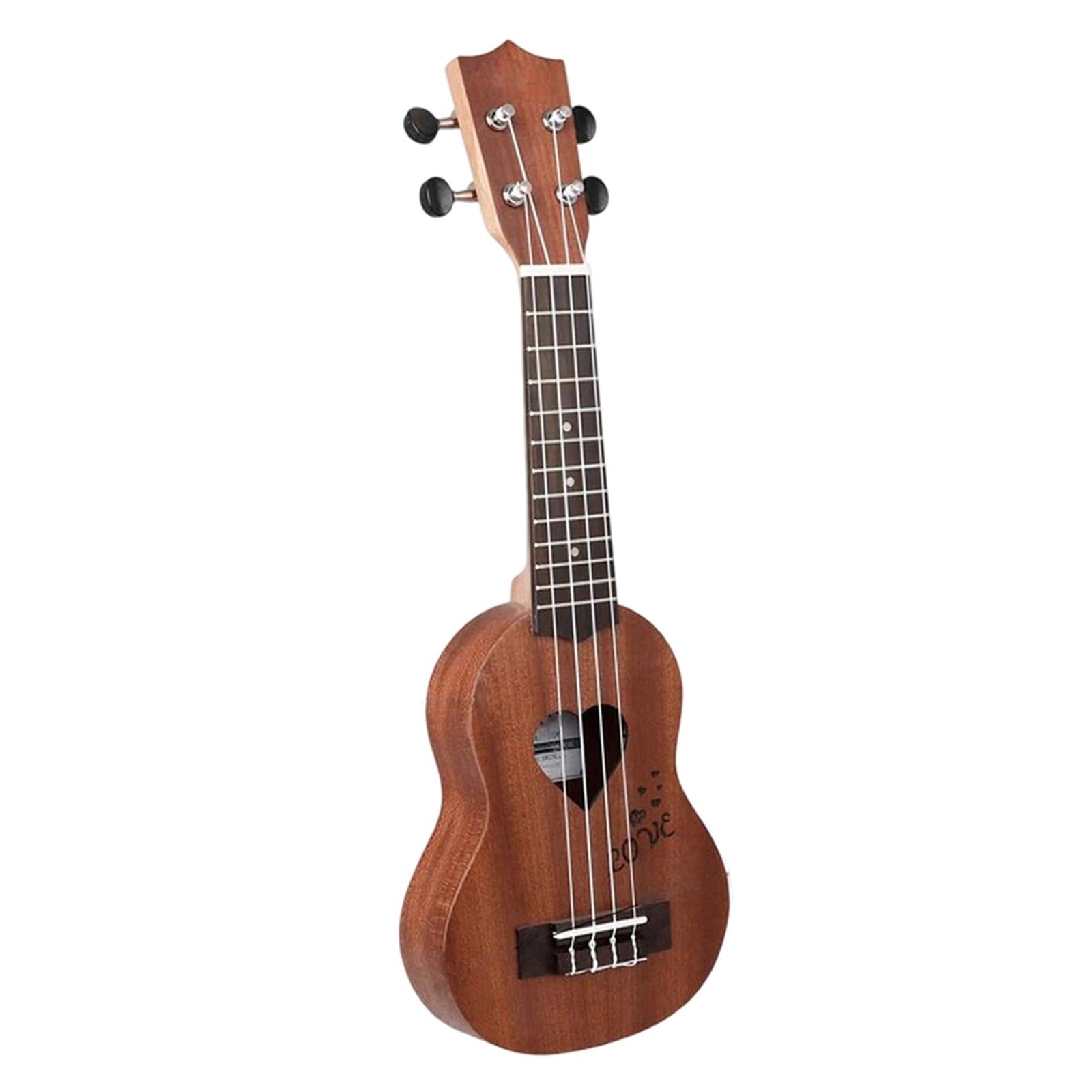 Estándar Ukelele Ukelele De 17 Pulgadas Para Principiantes Instrumento Musical Madera Abeto 4 Cuerdas Con Bolsa Almacenamiento Fácil Tocar(Brown)