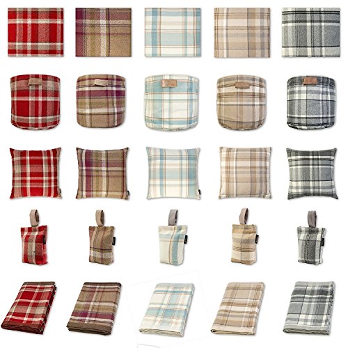 Mcalister Textiles Terracotta Orange Heritage Tartan Fabric Draught Excluder - Large Draft Stopper For Doors & Windows Machine Washable 7 X 36 Inches #TOP6