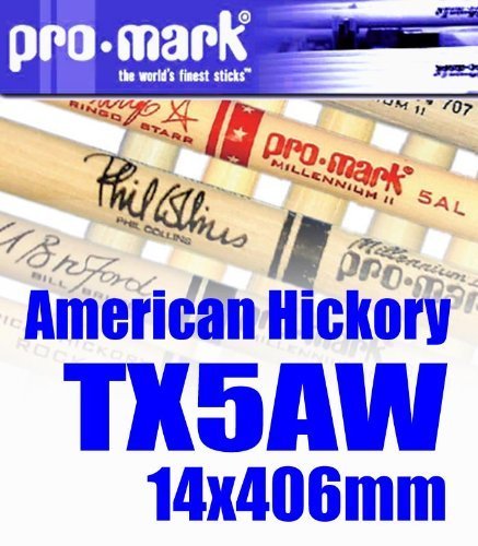 Pro-mark i v}[N j TX5AW American Hickory Stick PZbg(PyA) v}[NXeBbN Wood Tip