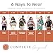 LÍLLÉbaby Complete 6-in-1 Ergonomic Baby Carrier Infant to Toddler with Lumbar Support (7-45 Pounds), 360 Degree Baby Wearing, Inward and Outward Facing (Starfall)