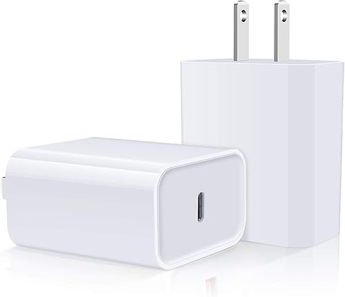 Bloque de cargador rápido para iPhone 2 unidades Cargador de pared USB C PD adaptador de corriente para iPhone 15 Pro15 Pro Max1515 Plus14