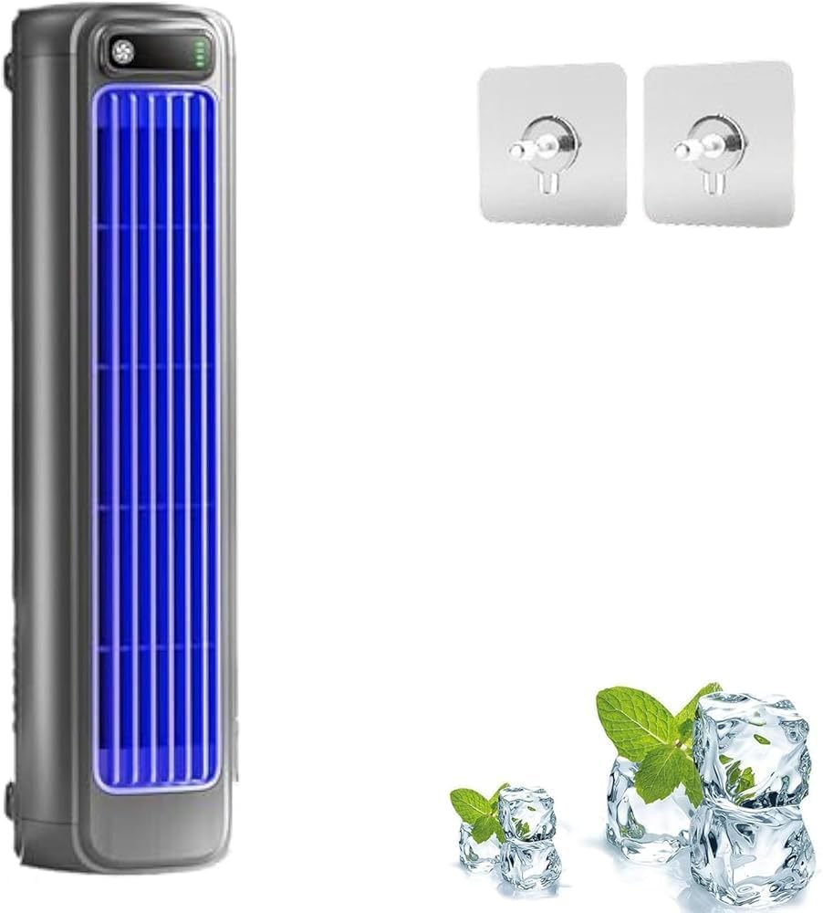 Przenośny klimatyzator - 3-biegowa ładowalna osobista chłodziarka, wyjątkowo cicha praca do domu, biura i sypialni, energooszczędna, nie wymaga instalacji