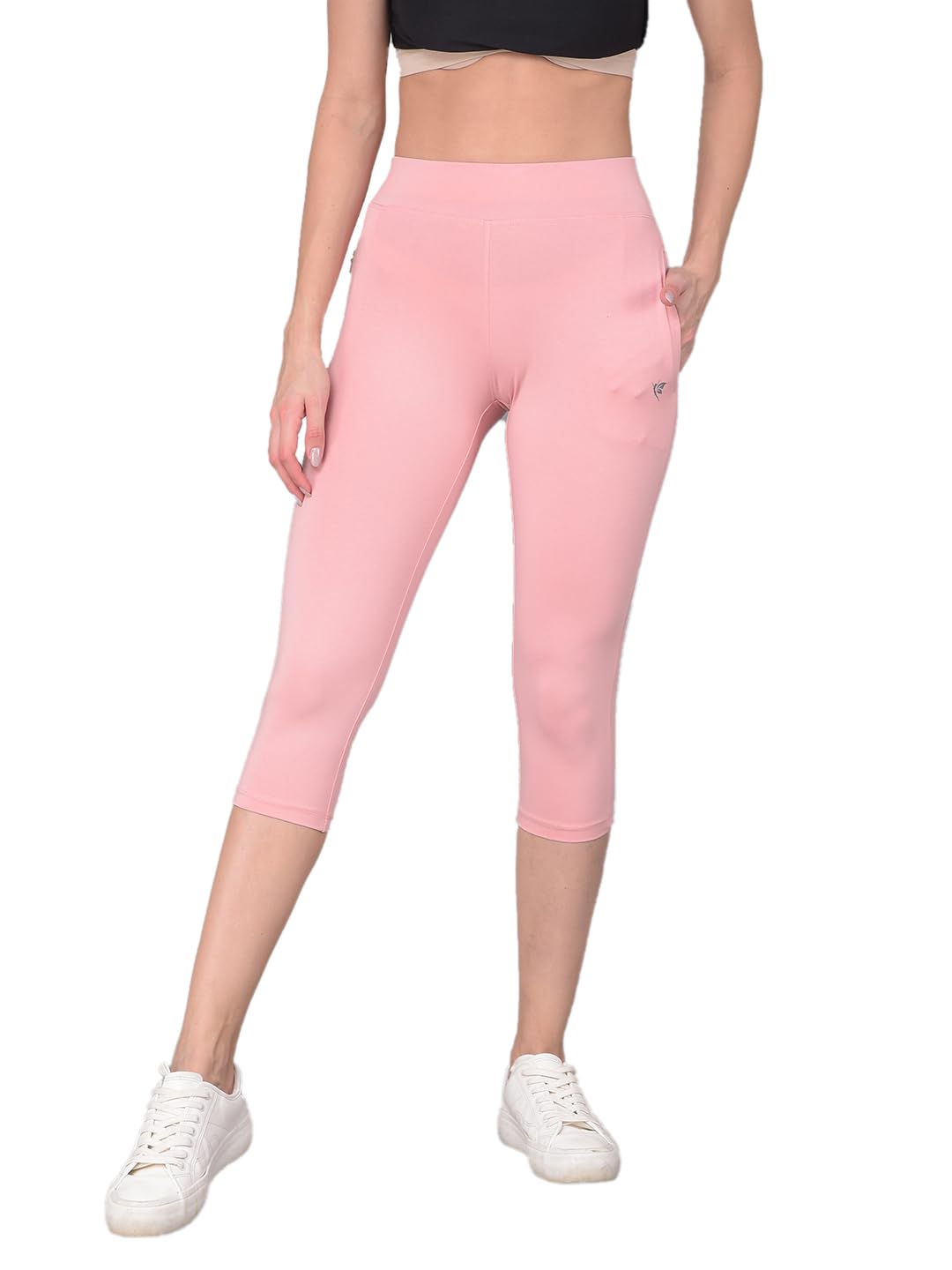comfort lady Premium Stretchable Cotton Capri Legging for Women | Suitable for Formal wear & Casual wear | Indoor/Outdoor Capris for Travel, Yoga, & Workout.-picture-7