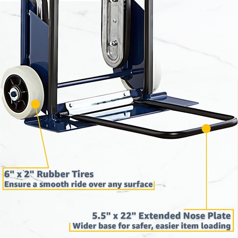 Carretilla de mano para electrodomésticos 600 lb azul miniatura 3