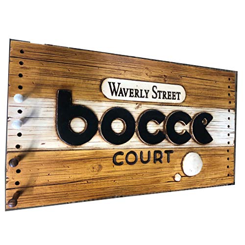 Italian Personalized Bocce Sign And Score Keeper #TOP4