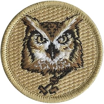 Wood Badge Owl with Beads Scout Patrol Patch Sew-on - ClassB