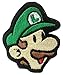 Produktbild Luigi Patch (9 cm) Super Mario Brothers Aufbügeln oder nähen auf Badge Aufnäher Souvenir Retro DIY Kostüm World Kart All Stars SNES