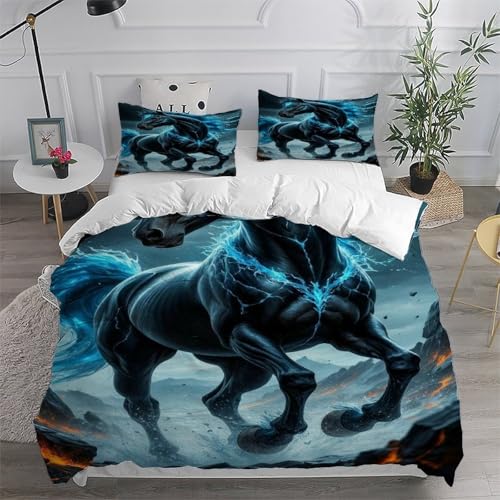 Housse de couette theme animal parure microfibre king haut de gamme - 6