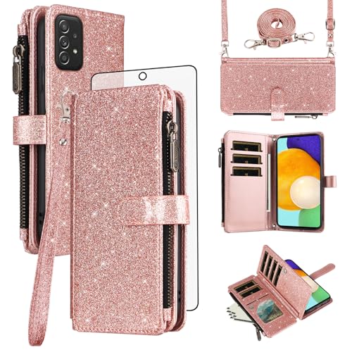 A52 SFC30 US Case Asuwish étui de téléphone or rose idéal pour vos sorties et réunions de travail