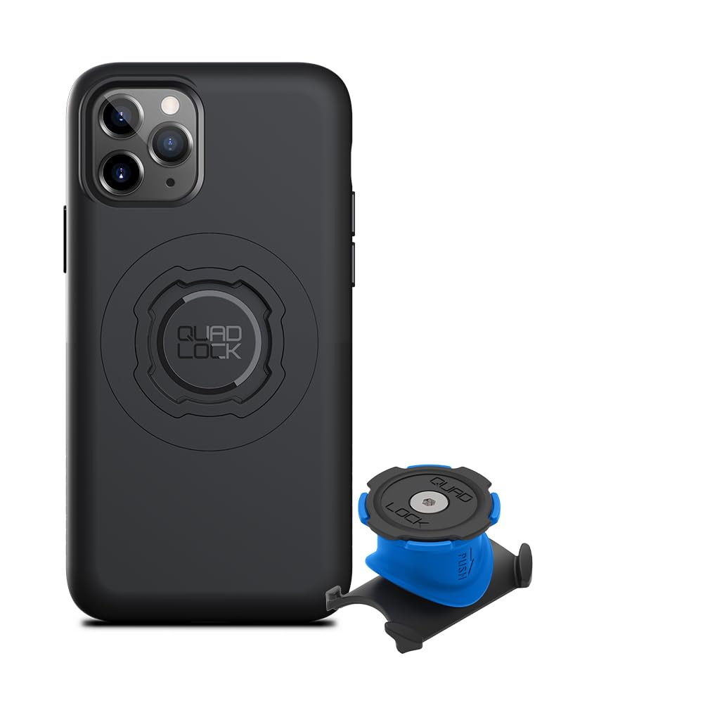 Quad Lock Stem/Handlebar Bike Phone Holder Kit with MAG Phone Case for iPhone 11 Pro