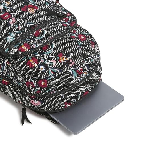 Image of Cotton Campus Backpack, Perennials Noir Dot