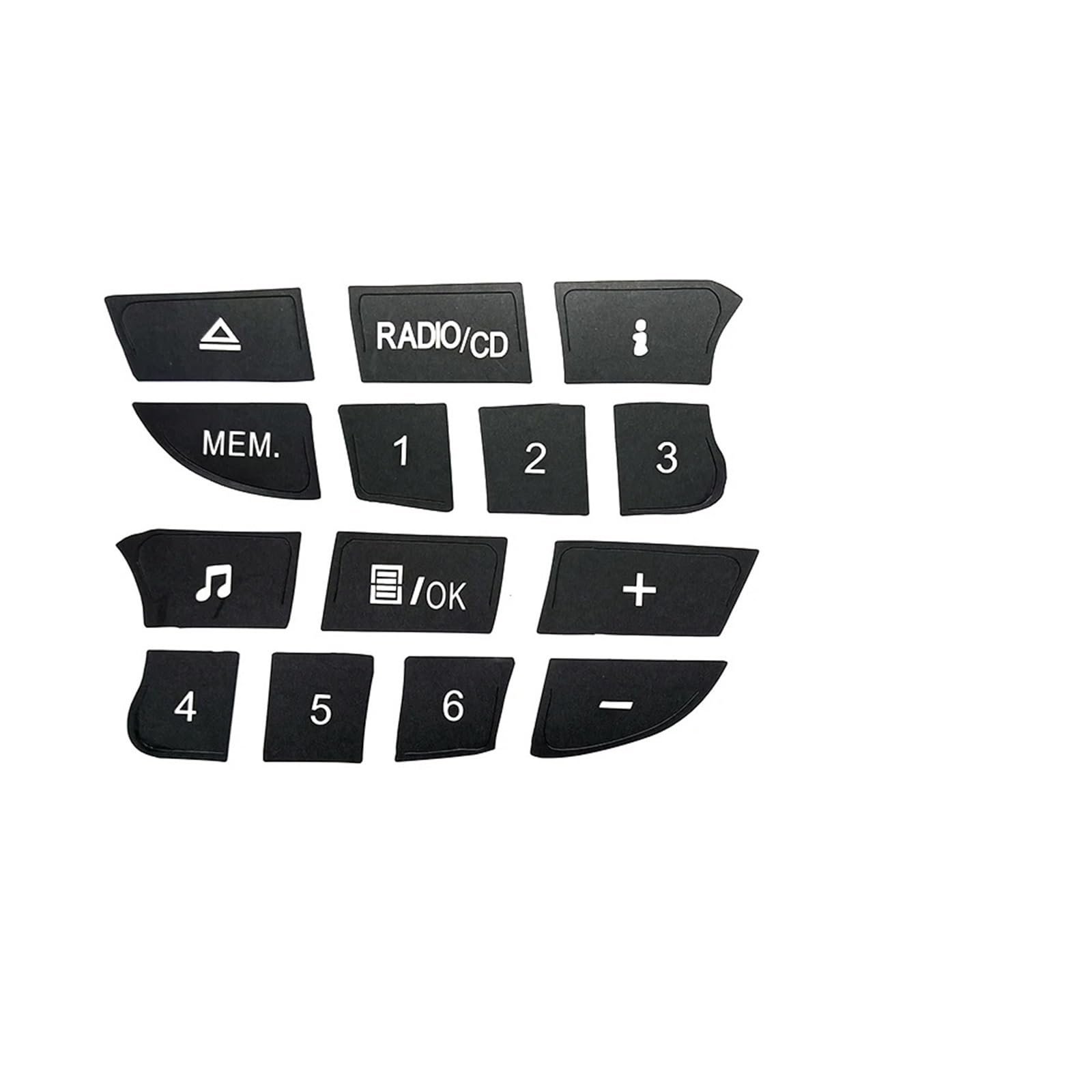 Interior Button Stickers Compatible with Megane for Clio