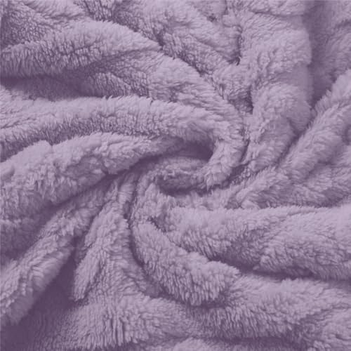 Flannel Pajamas for Women Fall Warm Soft Fuzzy Long Sleeve Pjs Sets Purple - image 5