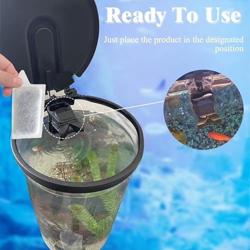Image of NewKe 10 Pack S Size Filter Cartridges for Tetra Whisper Fish Tanks Filter | Small Size Filter Cartridge Refills for Small Fish Tanks Filter and for Aquarium Kits 3-10 Gallons Fish Tanks