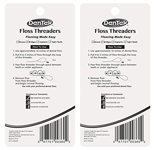 Dentek Floss Threaders 50 Count (2 Pack) #TOP1