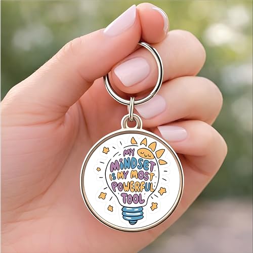 Image of MG | Protective Evil Eye /Spiritual Symbols /Om /Motivational Keychains | Double-Sided Metal Key Ring | Good Luck and devine Charm for Car, Bike, Home & Office