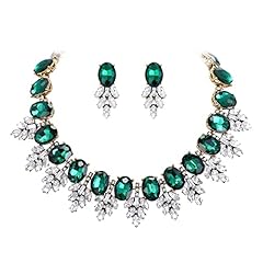 Green Antiqued Gold-Tone