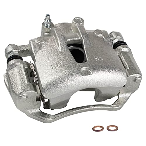 Image of TRQ Front Left Brake Caliper w /Bracket Drivers Side | For 2009-2012 Hyundai Elantra 2010-2013 Kia Forte Forte Koup